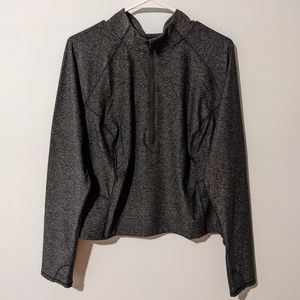 NWT Old Navy Dark Heathered Gray Cloud+ 1/4-Zip Pullover Size 2X